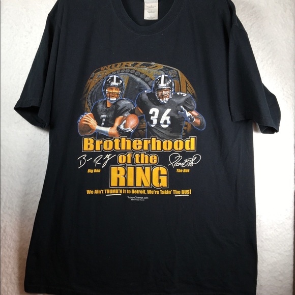 Gildan Other - Pittsburgh Steelers Brotherhood of the Ring Gildan T Shirt Men's Size Large